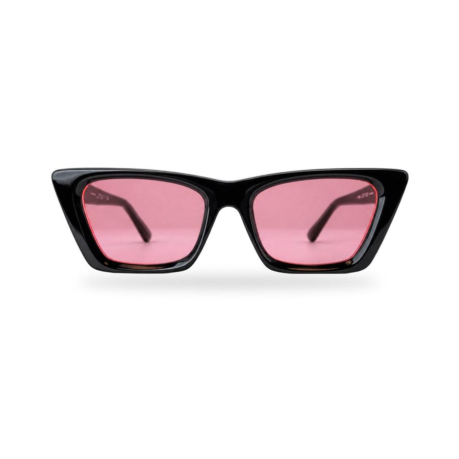 CHARLOTTE Negro Brillo / Rosa