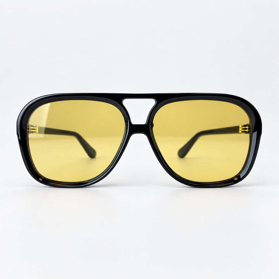 ADELAIDA Negro Brillo / Ocre