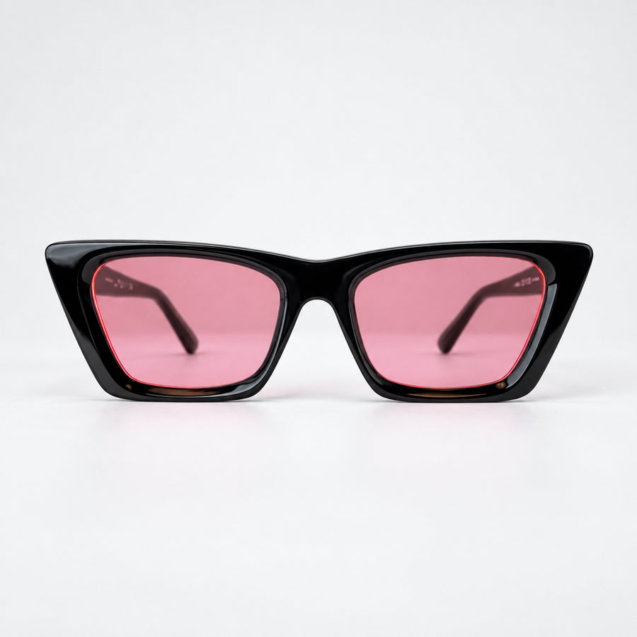 CHARLOTTE Negro Brillo / Rosa