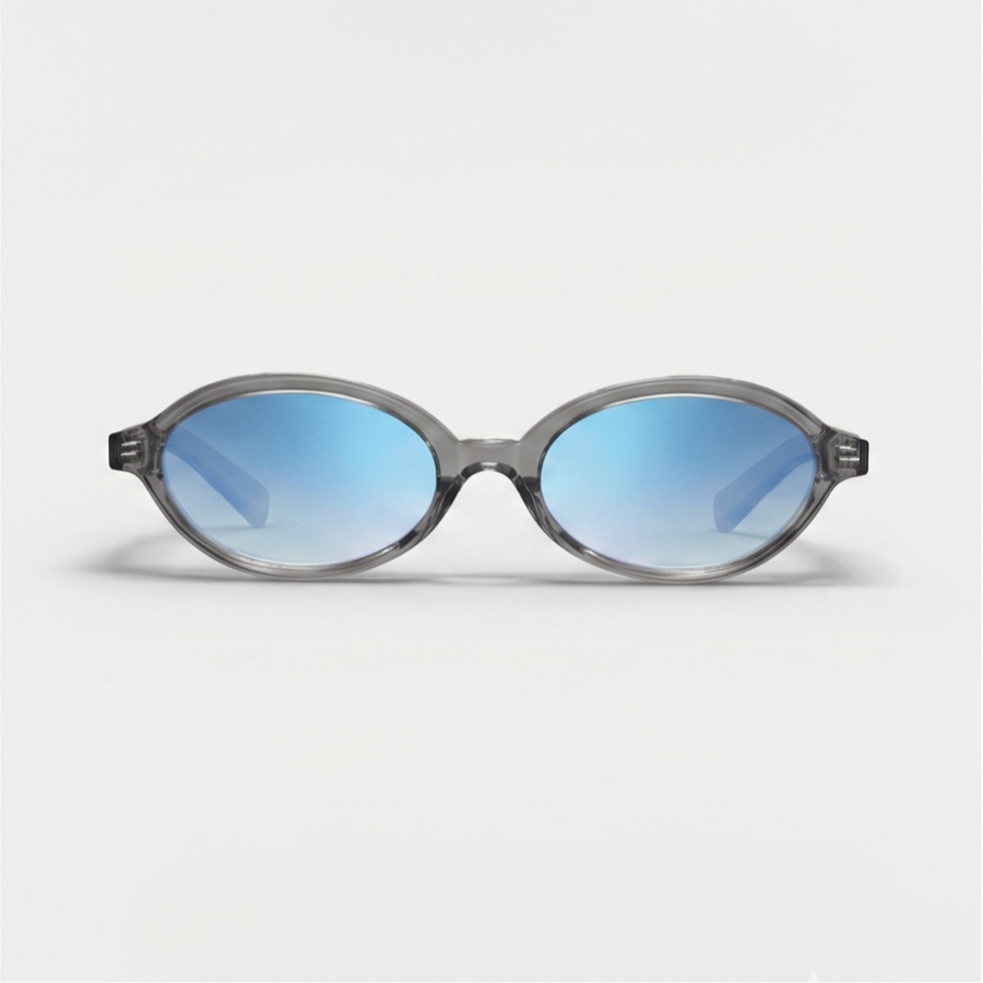 5th AVENUE Gris Clear Brillo / Celeste Espejado Sutil
