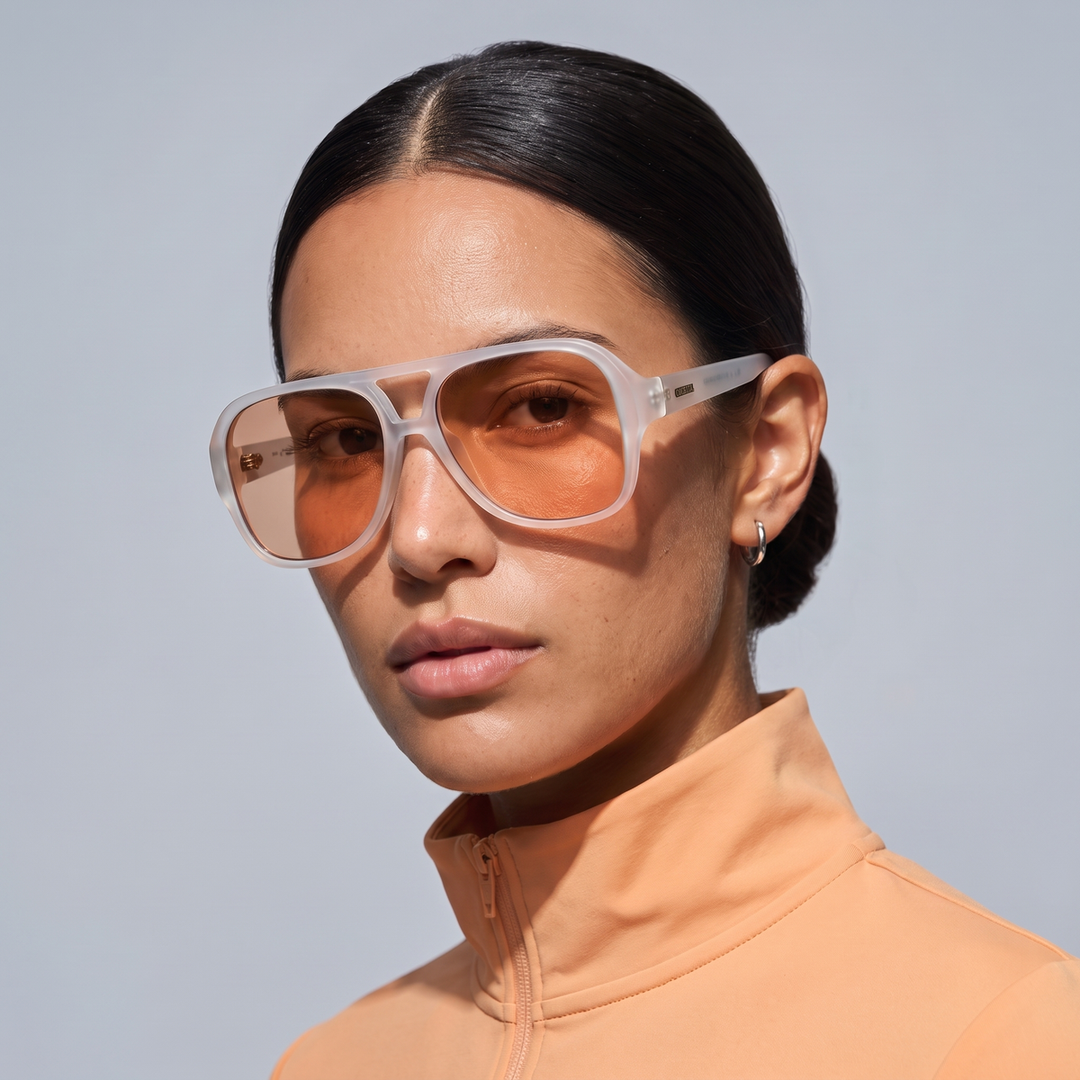 Anteojos de sol ORBITAL ASCARI Clear Mate con lente naranja