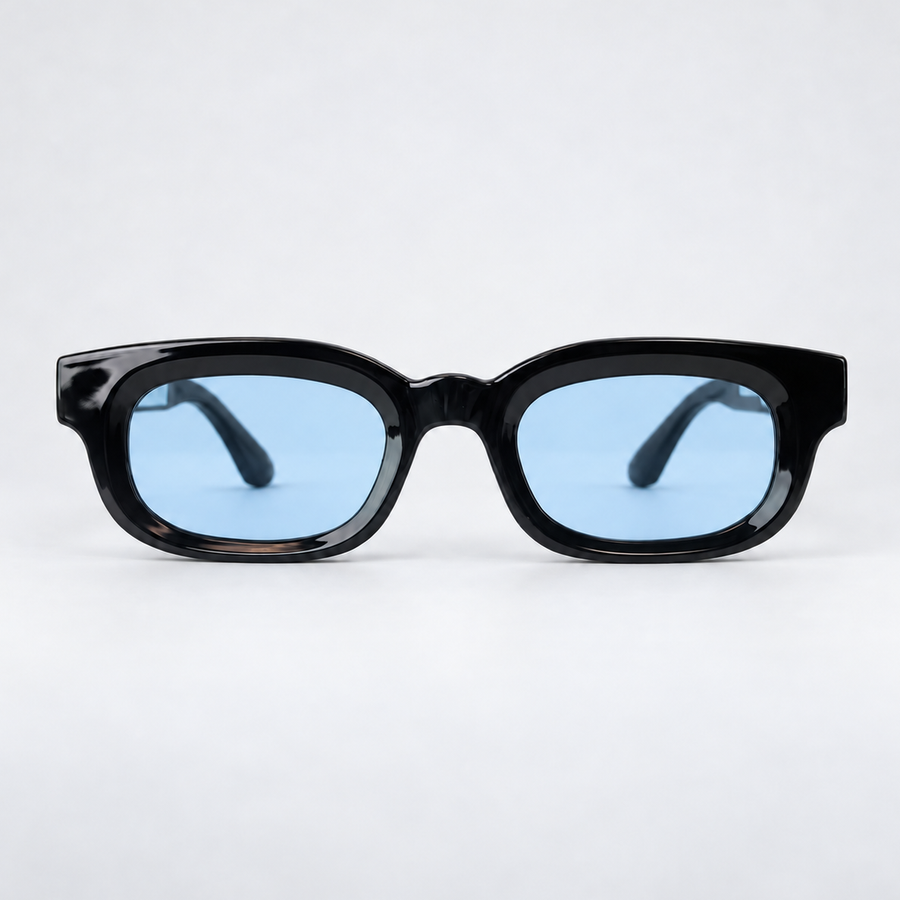 CASABLANCA Negro Brillo / Celeste