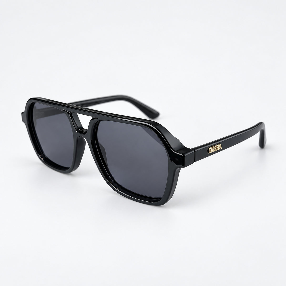 SILVERSTONE Negro Brillo / Gris — perfil 45°