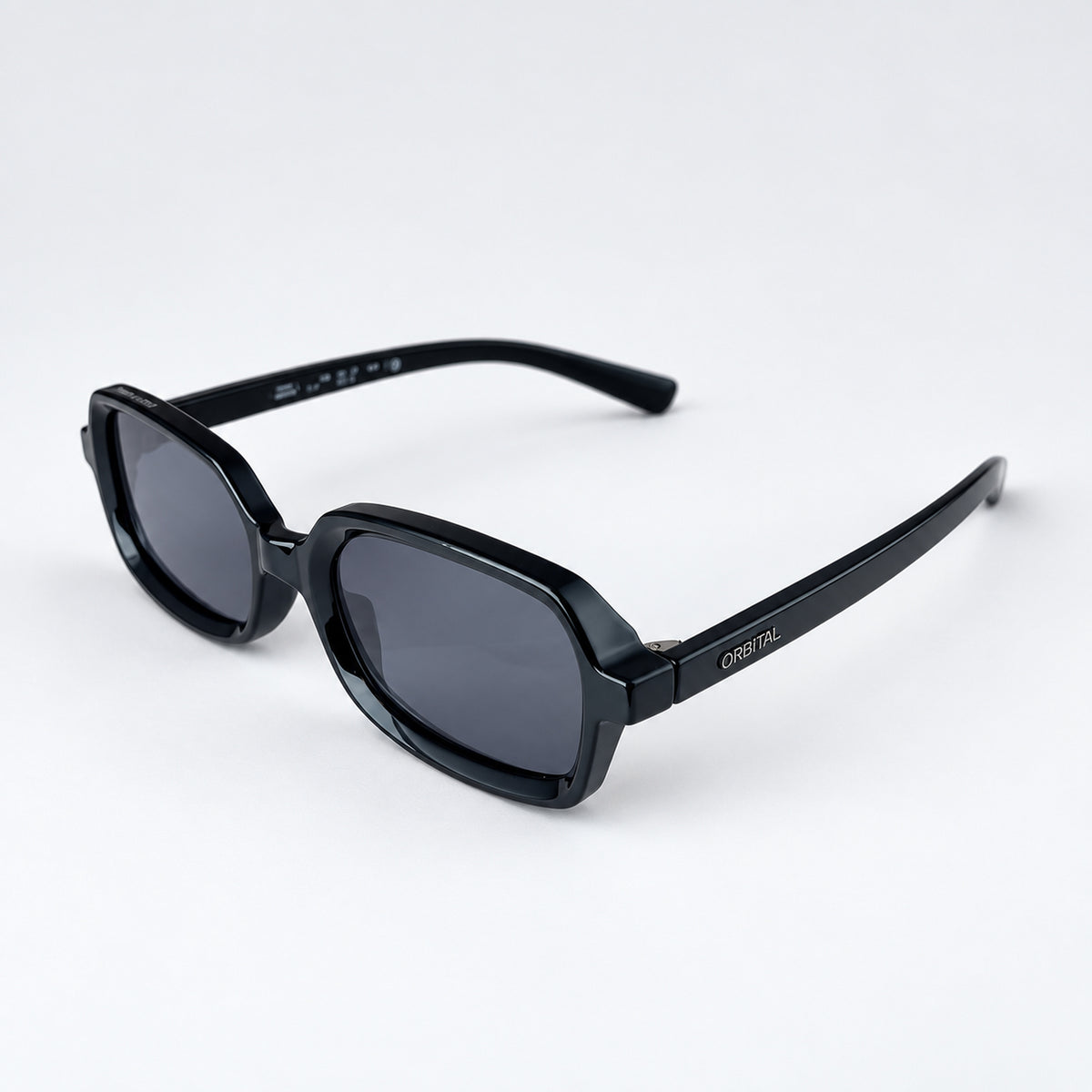 CIVIC CENTER Negro Brillo / Gris — perfil 45°