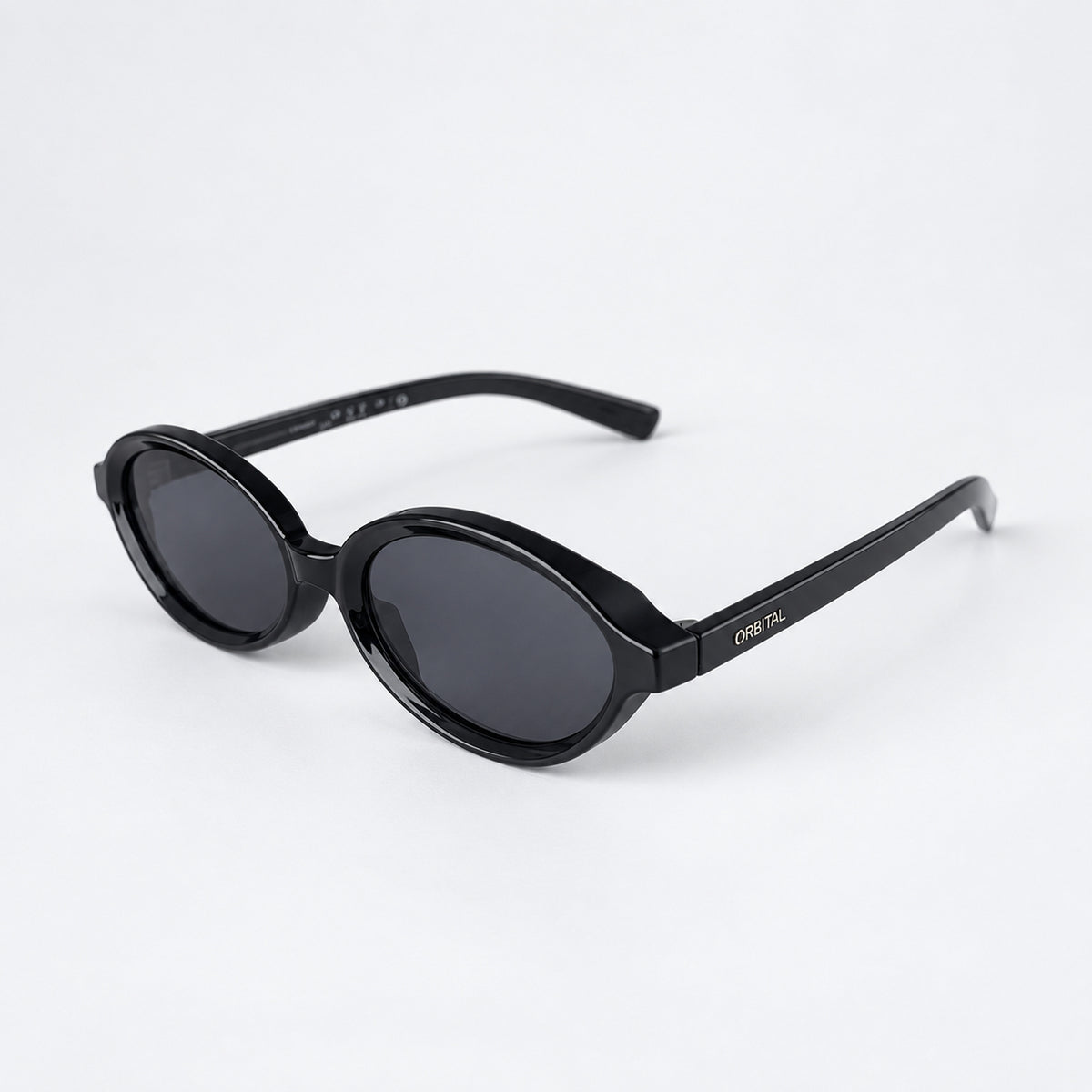 5th AVENUE Negro Brillo / Gris — perfil 45°