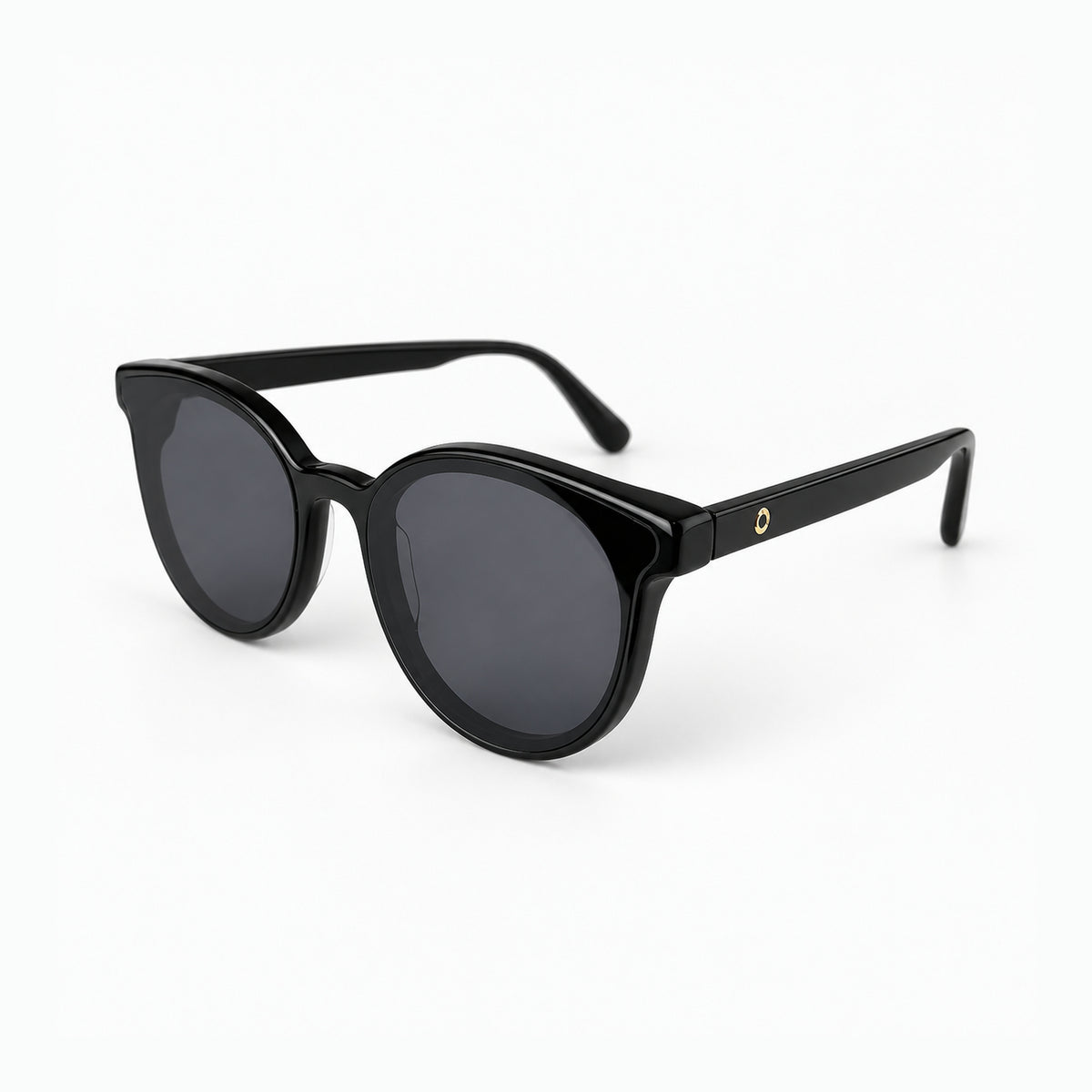 BRERA Negro Brillo / Gris — perfil 45°