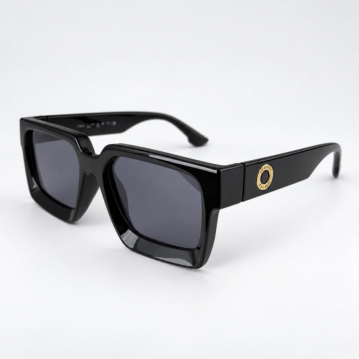 PARIS Negro Brillo / Gris — perfil 45°
