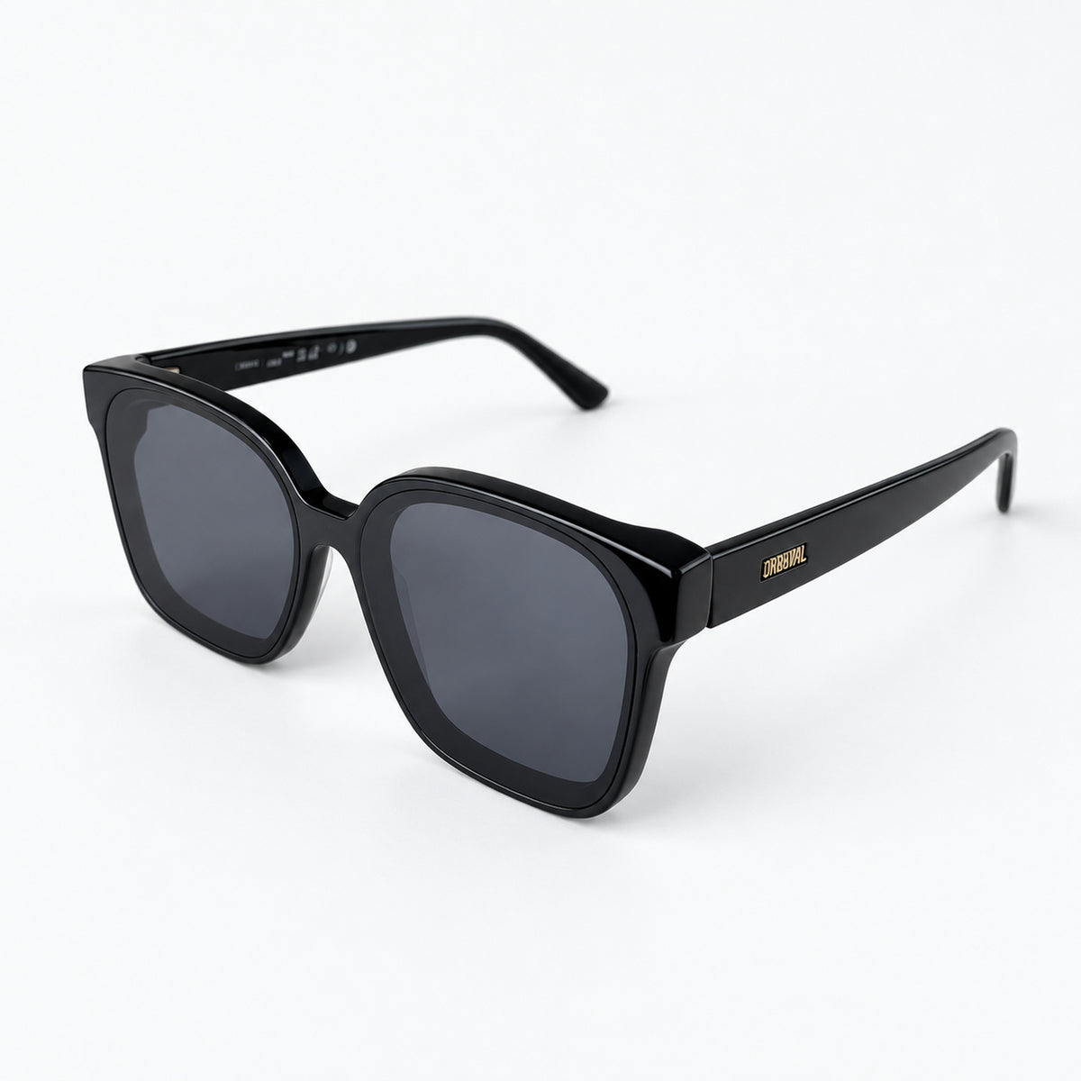 CRETA Negro Brillo / Gris — perfil 45°