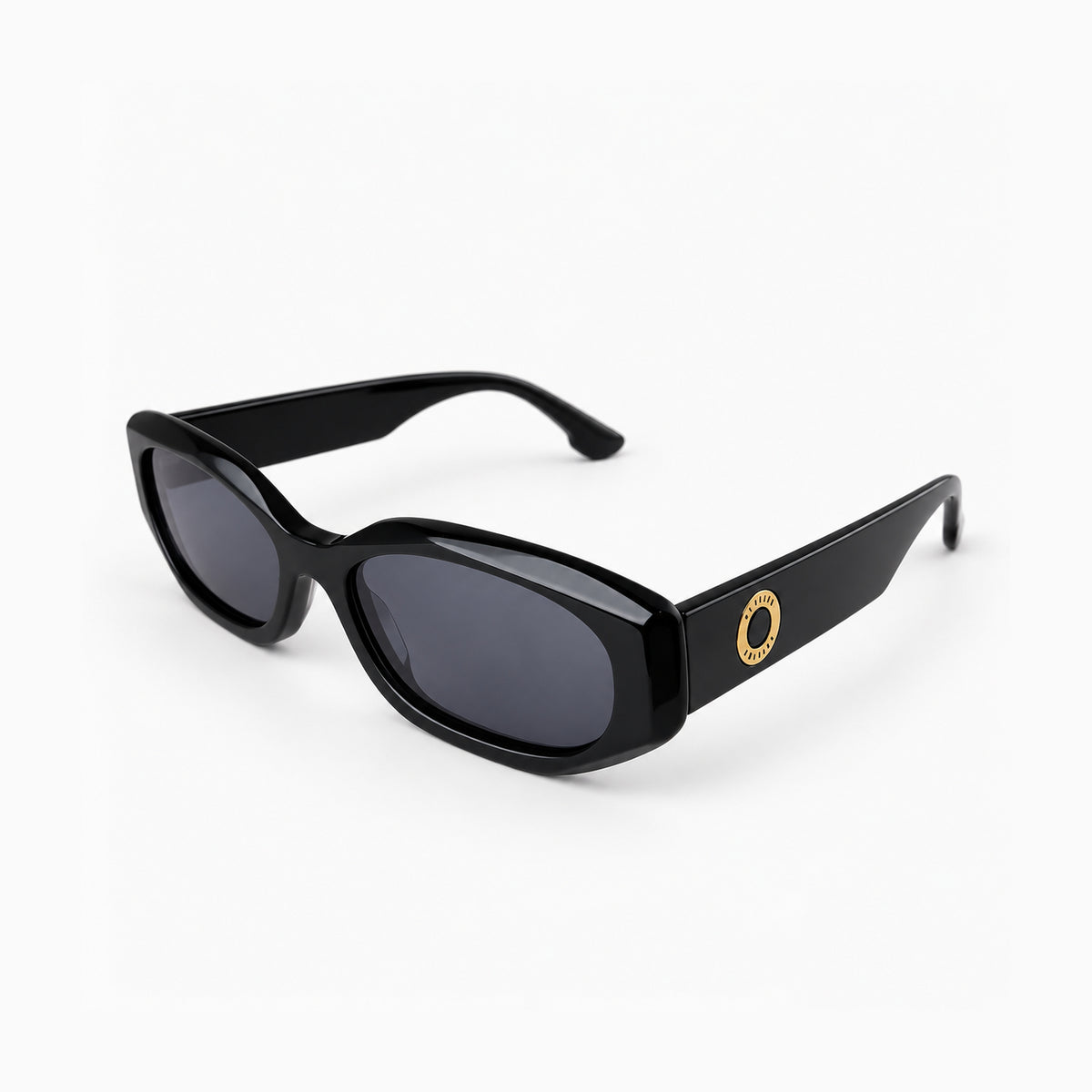 WYNWOOD Negro Brillo / Gris — perfil 45°