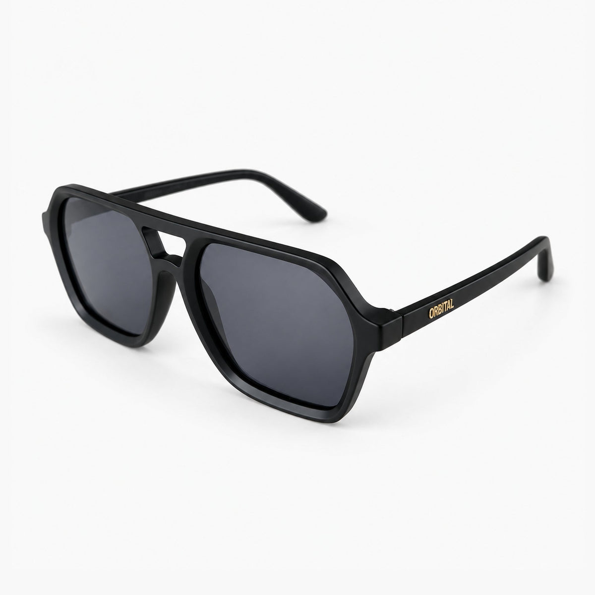 LE MANS Negro Mate / Gris — perfil 45°