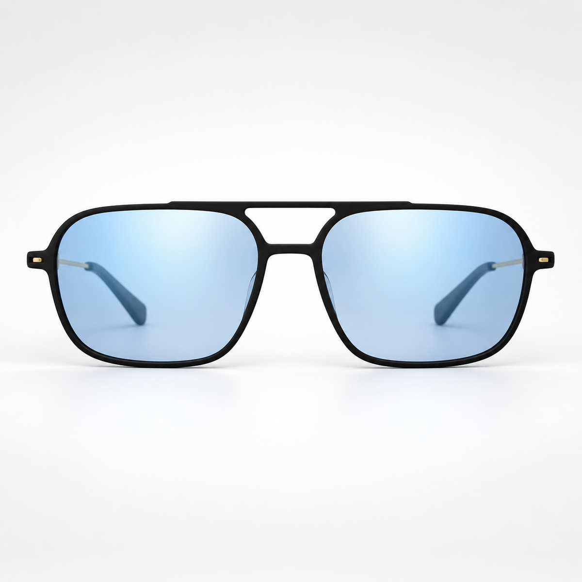 PLUMA Negro Mate / Celeste Flash - frente