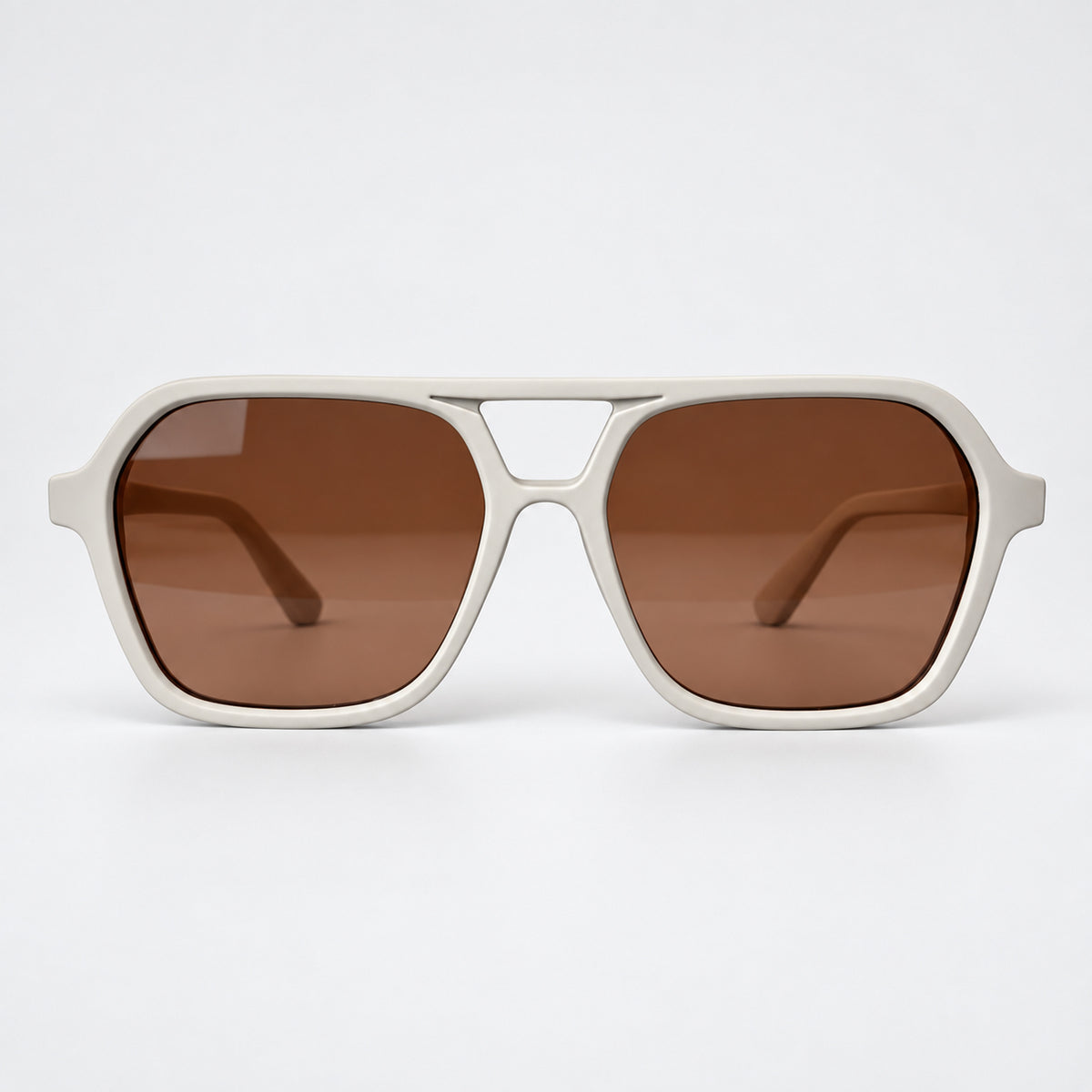 Anteojos de sol ORBITAL SILVERSTONE Beige Brillo — vista frontal